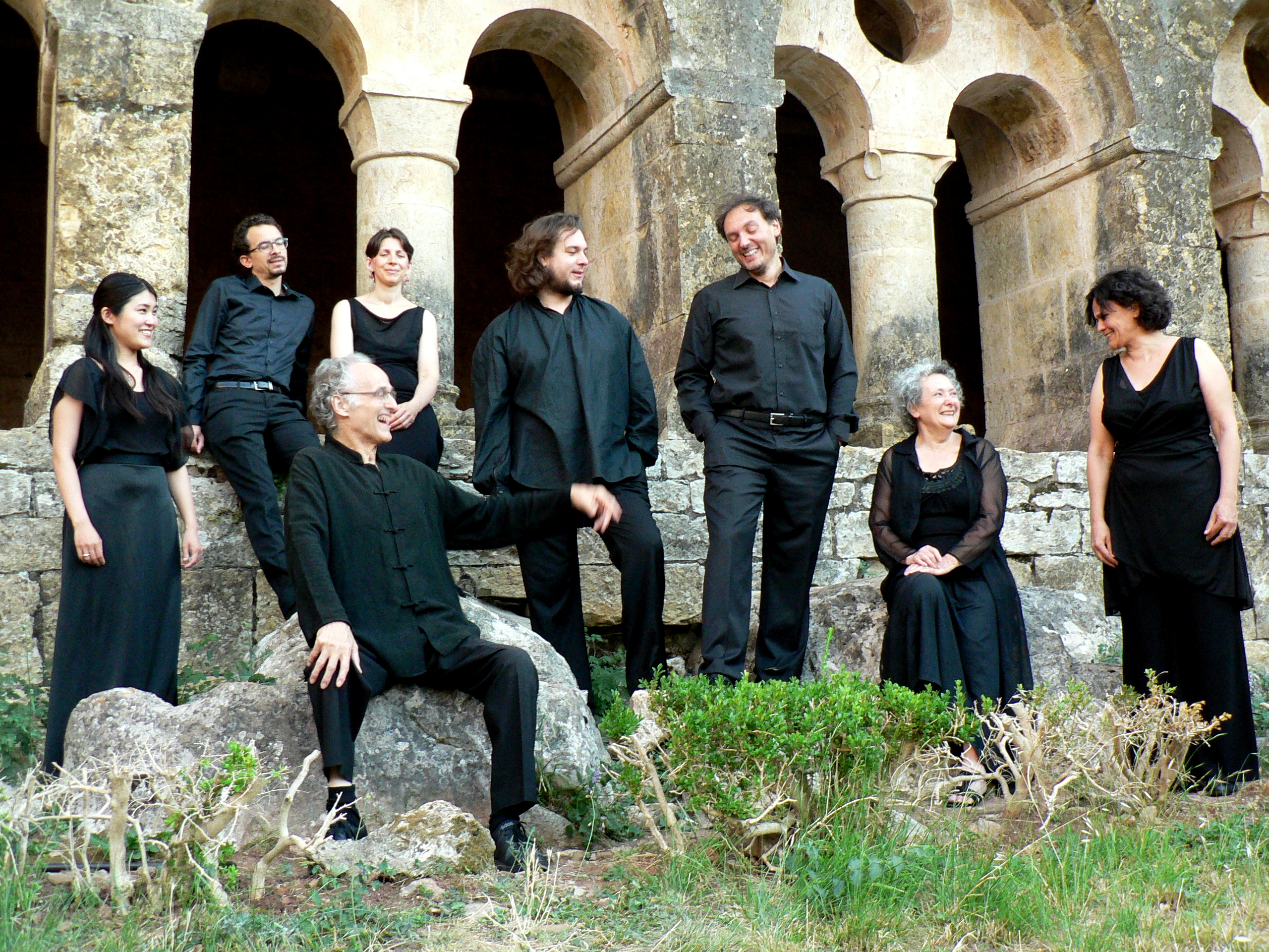 Photo de l'Ensemble Gilles Binchois en résideence à la Cité de la Voix